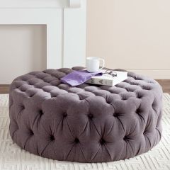 Tufted Round Ottoman