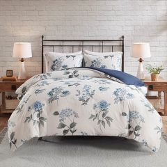 Zinnia Print Duvet Cover Set