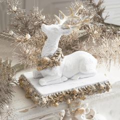 Glittered Reindeer Stocking Holder
