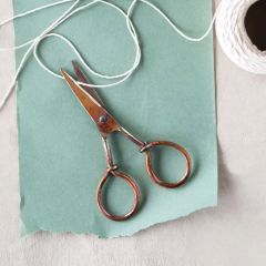 Burnt Finish Copper Scissors