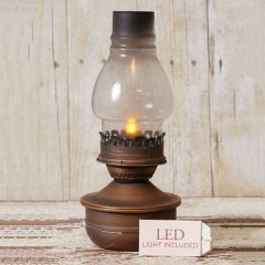 Tin and Glass Oil Lamp Replica