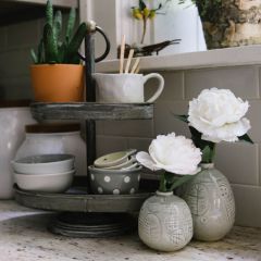 Rustic Metal 2 Tier Display Tray