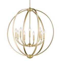 Olympic Gold 9 Light Chandelier