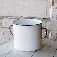 Painted Enamel Can Planter