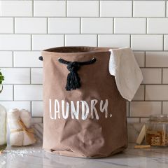 Canvas Farmhouse Laundry Basket