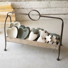 Rustic Industrial Tabletop Display Tray