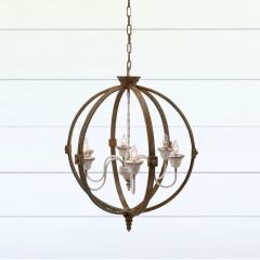 6 Light Sphere Chandelier