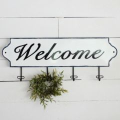 Welcome Wall Hook Rack