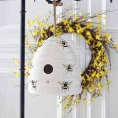 Ceramic Beehive Birdhouse