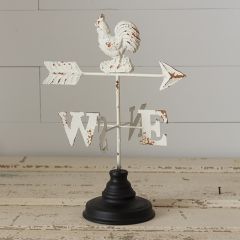 Distressed Chicken Tabletop Weathervane
