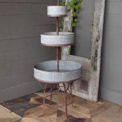 3 Tiered Metal Plant Tower