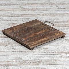 Handled Wood Display Tray