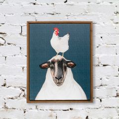 Chicken and Sheep Wall Art