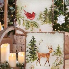 Woodland Animal Wall Art Set of 2