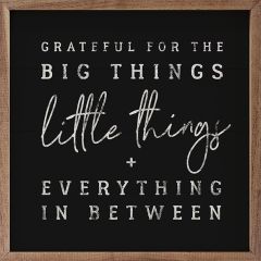 Little Things Black Wall Art