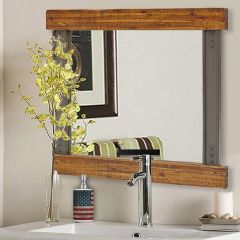 Rustic Industrial Wall Mirror