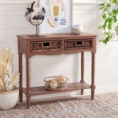2 Drawer Rustic Pine Console