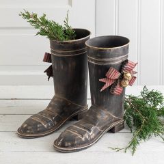 2 Piece Decorative Santa Boot