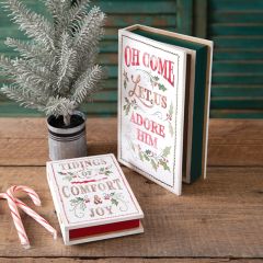 2 Piece Religious Christmas Book Box Set