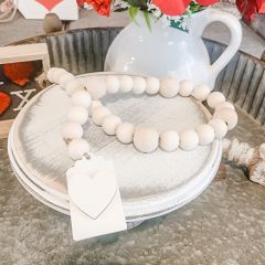 Bead Strand With Heart Charm