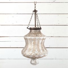 Silver Mercury Glass Pendant Light
