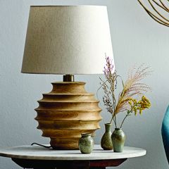Mango Wood Artistic Table Lamp