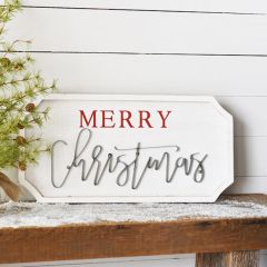 Simple Merry Christmas Sign Decor