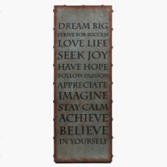Galvanized Inspirational Wall Art