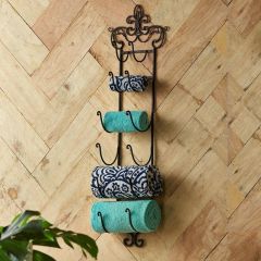 Scrolled Wine Towel Rack
