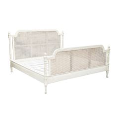 Antique White Louis King Bed