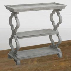 Quatrefoil Console Shelf Table