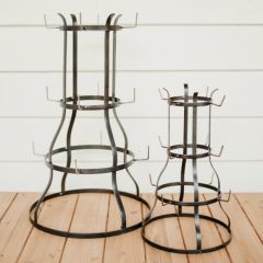 Vintage Inspired Bottle Drying Rack Set of 2