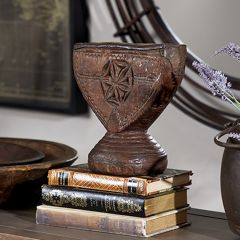 Reversible Etched Wood Candle Holder