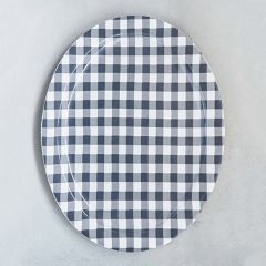 Classic Gingham Stoneware Platter