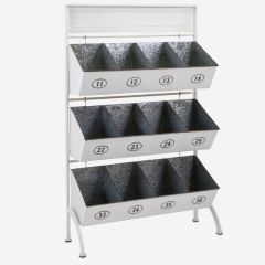 Storage Rack With Numbered Bins