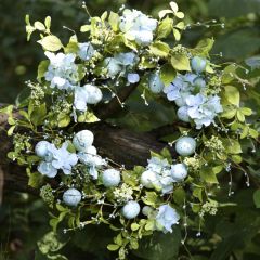 Eggs and Flowers Accent Wreath