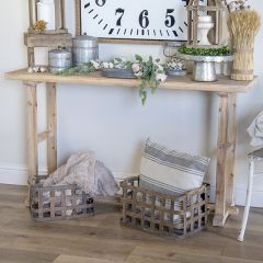 Simple Farmhouse Wood Console Table