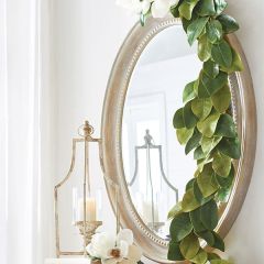 Oval Iron Mirror