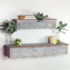 Metal Farmhouse Wall Shelf Set of 2