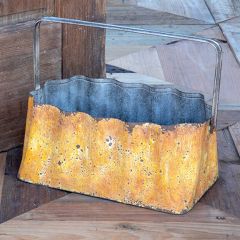 12 Inch Corrugated Tin Basket