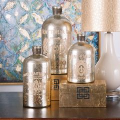 Vintage Inspired Glass Jug Collection Set of 3