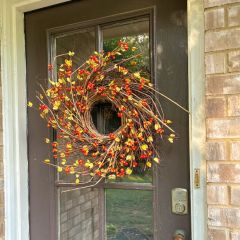Autumn Twig And Berry Wreath