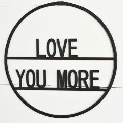 Tin Love You More Wall Art
