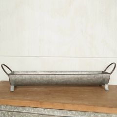 Rustic Metal Planter Trough