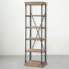 Metal and Wood Farmhouse Etagere