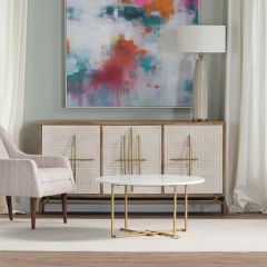 Diamond Carved Modern Sideboard