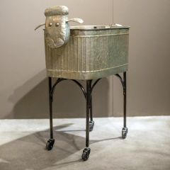 Galvanized Lamb Tub Planter