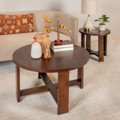 Classic Charms Trestle Round Coffee Table