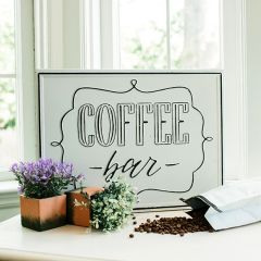 Coffee Bar Metal Sign