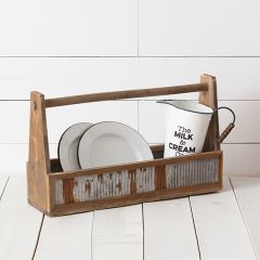 Rustic Tool Box Caddy Planter